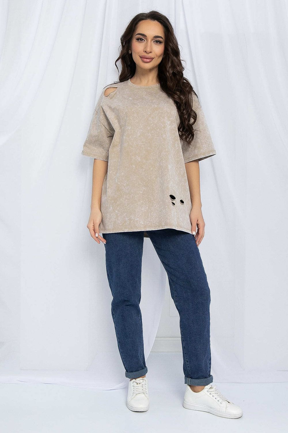 Футболка Микель (бежевая) Б13121-20М LT Collection