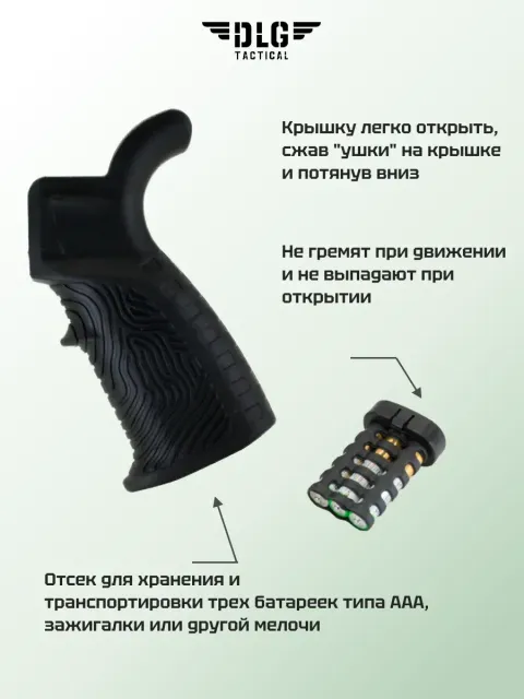 Пистолетная рукоятка AR15 и M16 прорезиненная