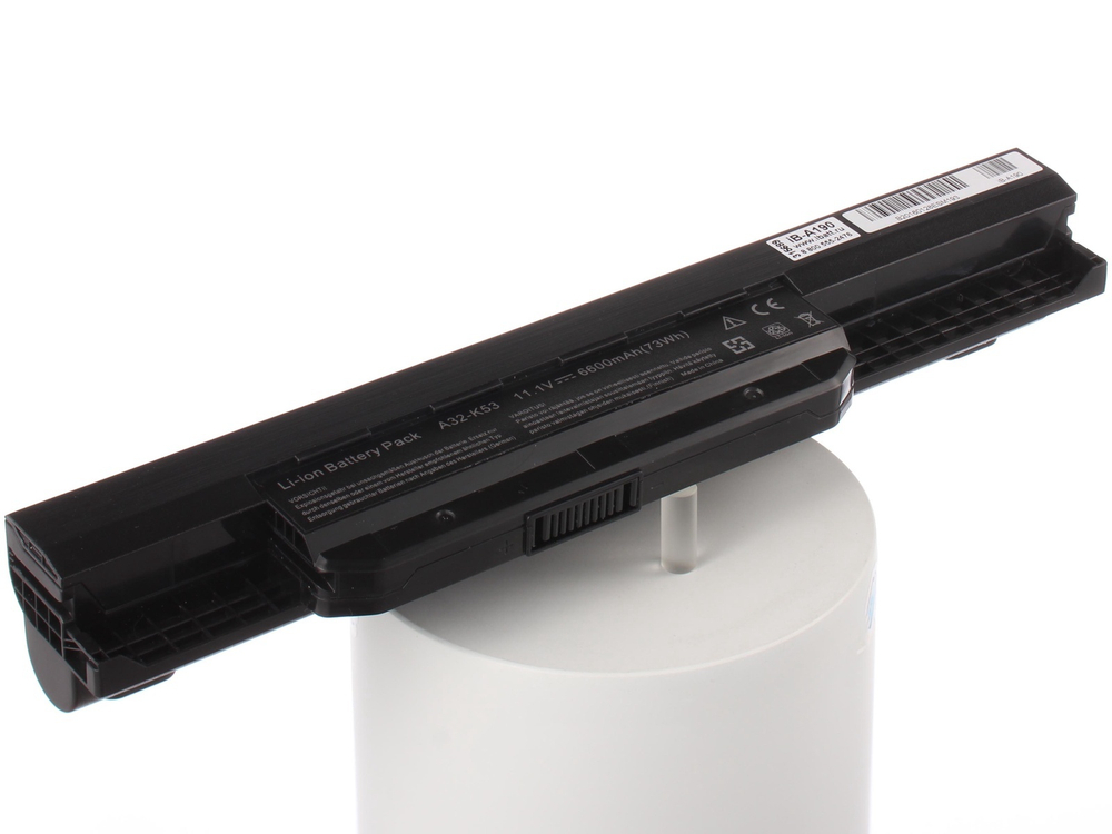 Аккумулятор iBatt 6600mAh, для K53S X54H X53U K53SD X53S K53SV K53 X53 K53E X53B A53S K53U X54C K53SM X54HR A54H K53TK K54LY K43E K53SJ K54HR K43S X54 K43 K53TA X44H K53SK K53SC X54L K54