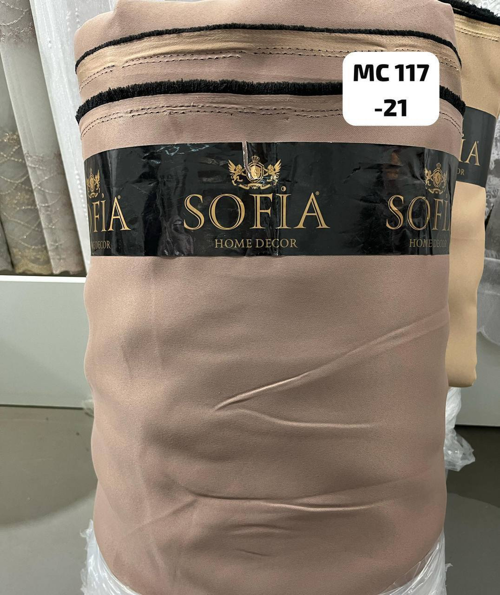 Портьерная ткань Sofia blackout матовый гладкий арт MС 117 (высота 280 см, Турция) 26 цветов