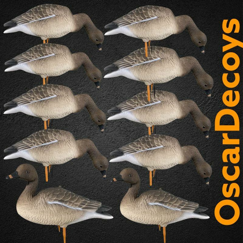 Гуменник гусь OSCAR DECOYS ELITE 3D Bean Goose Мягкий пластик 10 шт (8+2)