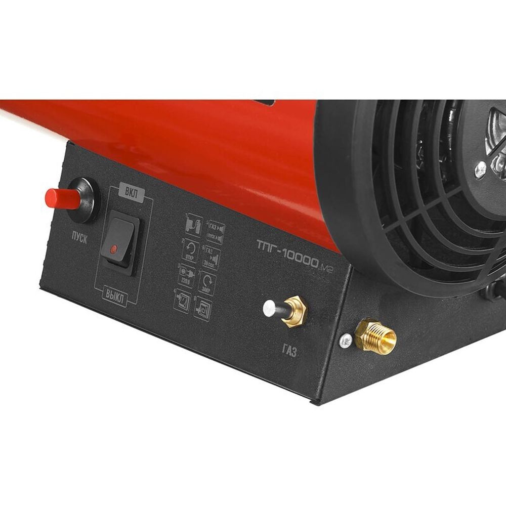 Газовая тепловая пушка Зубр ТПГ-10000_М2 - прямого нагрева / 10 кВт