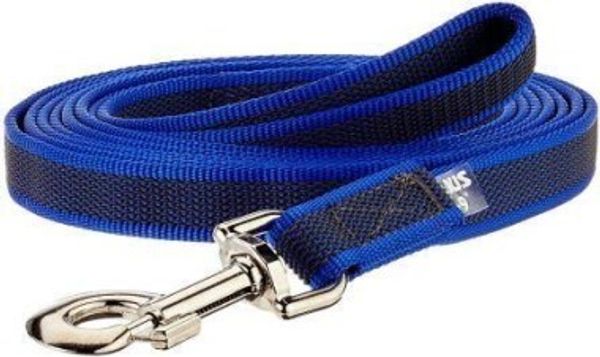 Поводок для собак JULIUS-K9 Color & Gray Super-grip с ручкой сине-серый