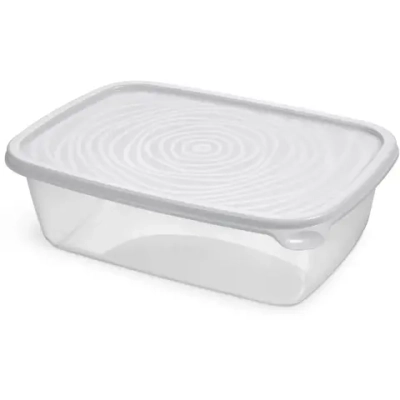 Контейнер прямоугольный «Романо» 0,9л светло-серый С851СЕР