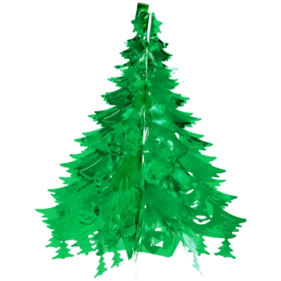 Украшение фольгированное «Волшебная ёлочка» d-40 см, Зеленый