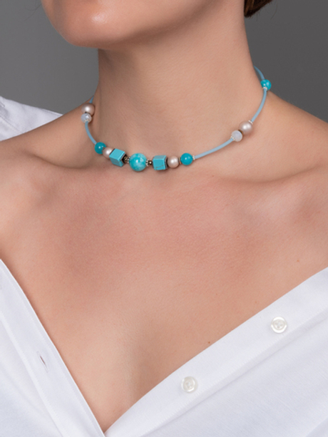 10150191 Колье Роман с камнем