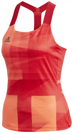 Женский топ теннисный Adidas W Y-Tank Olympic HEAT.RDY - красный