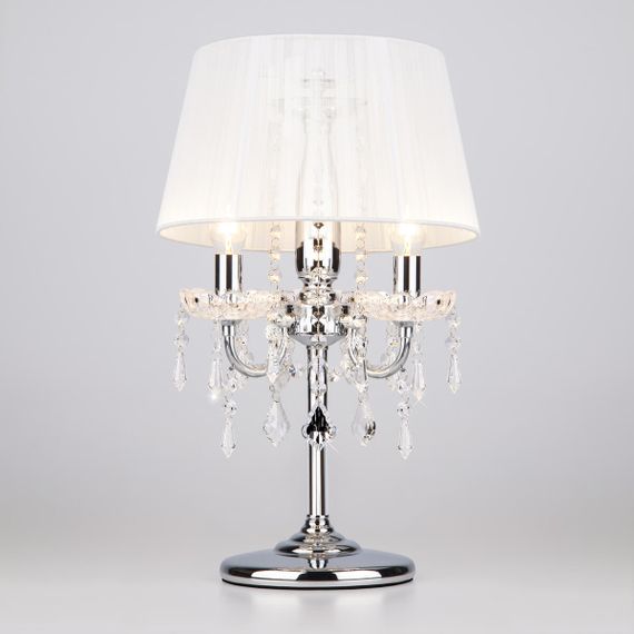 Настольная лампа Eurosvet 2045/3T хром/белый