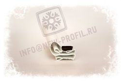 Уплотнительный профиль_009 (тип МА) для холодильного оборудования.