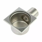 Трап для душа из нержавеющей стали SUS304 с горизонтальным выпуском 150х150 TIM