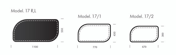Коврик для стола - бювар , кожа натуральная,  Модель 17.