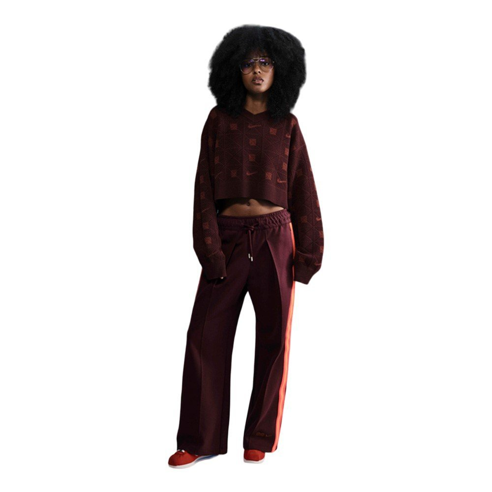 Баскетбольная женская толстовка Nike Naomi Osaka Sweater Burgundy