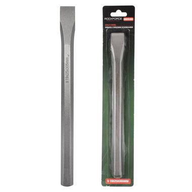 Зубило с шестигранным основанием 25мм (L-305мм),в блистере RockForce##Rock FORCE RF-60225305