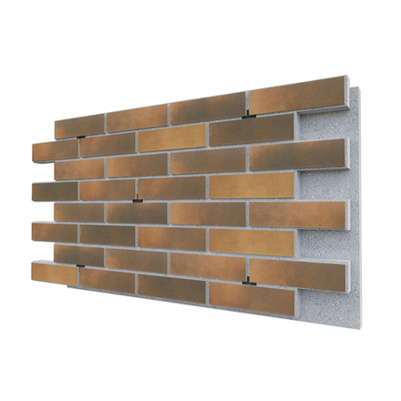 Негорючая термопанель ППС PRO BestPoint Retro Brick Curry 0,612 м², 1020x600 мм