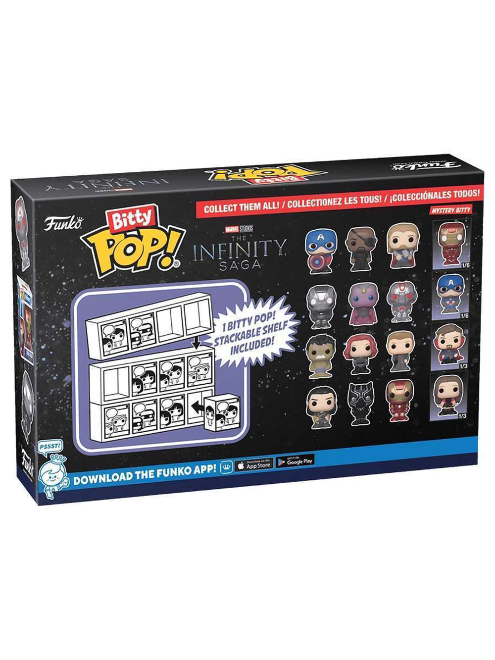 Фигурка Funko Bitty POP! Marvel Infinity Saga S2 Hulk+Black Widow+Hawkeye+Mystery (1 of 4) 4PK 71504