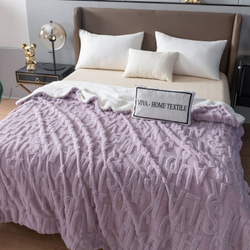 Невероятно мягкий и нежный плед VIVA - HOME TEXTILE из бамбуковой микрофибры "Тиснение 3D"