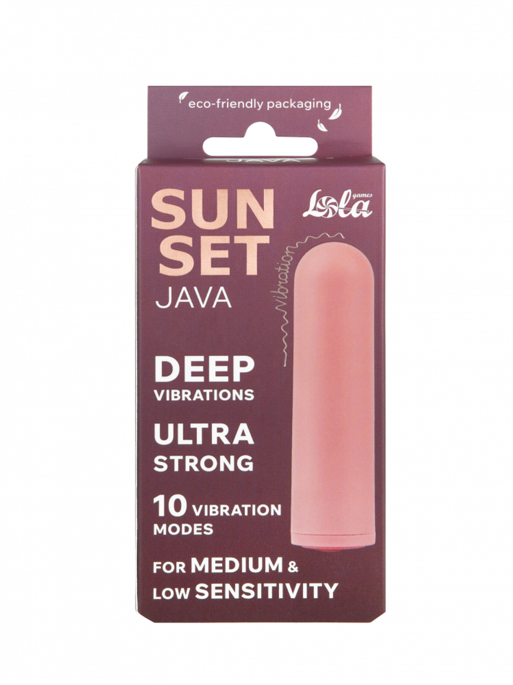 Перезаряжаемая Вибропуля Java Sunset Pink 9705-02lola