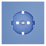 Накладка для розетки с заземлением, S70 (деним)