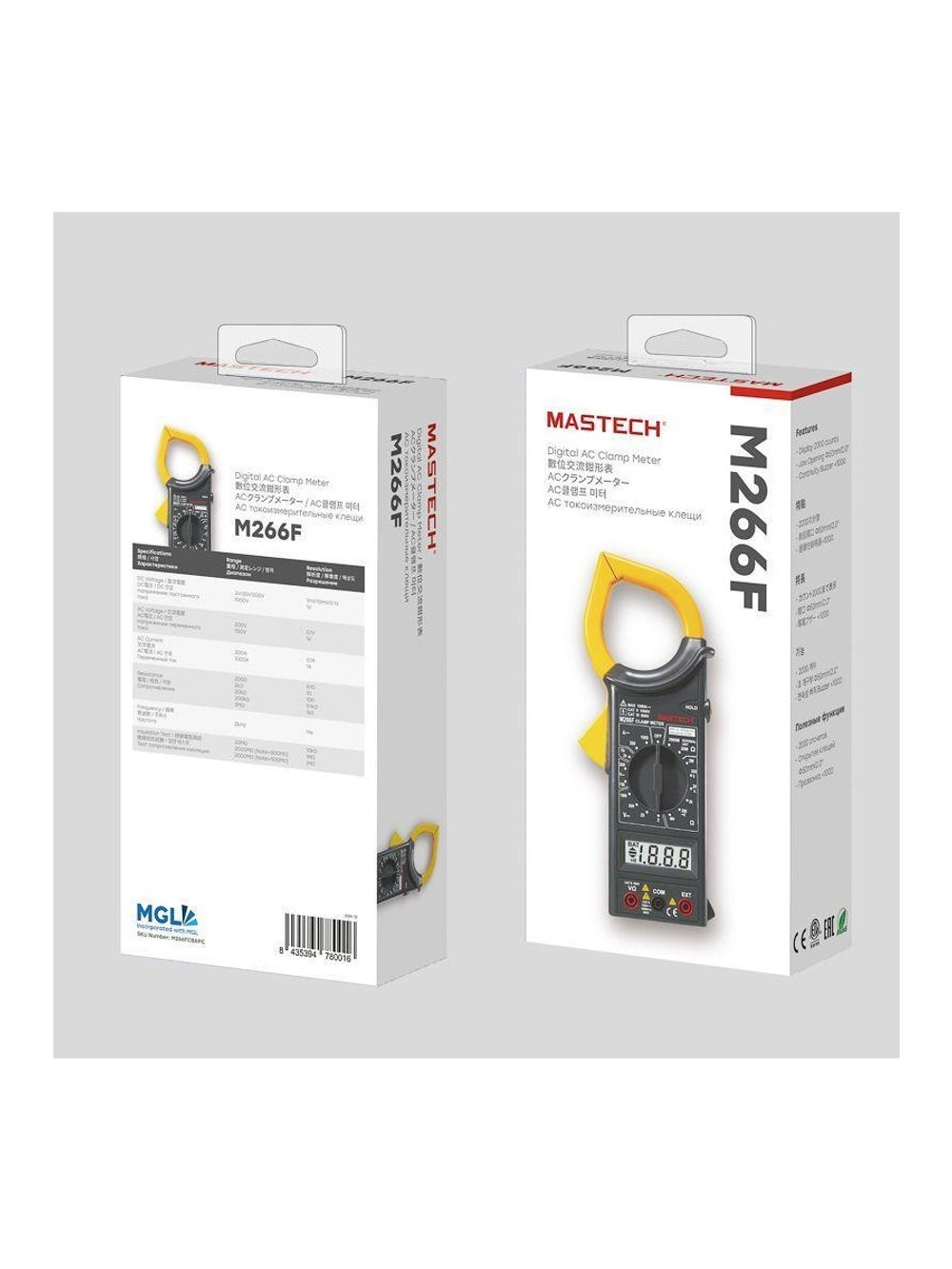 Клещи токовые M266F Mastech 13-1304