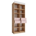 Стеллаж 900 с ящиками Лавис СД 900.1 (Дуб бунратти/Роза)