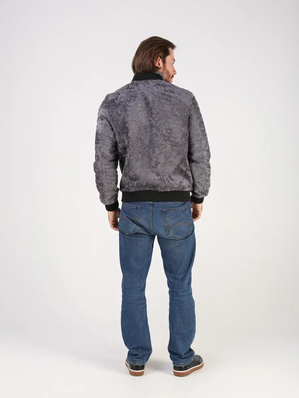 Дубленка натуральная куртка зимняя двухсторонняя шуба бобмер