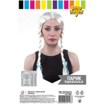 Парик карн Косы белые 60см