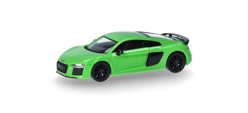 Автомобиль Audi R8 V10 Plus, зеленый