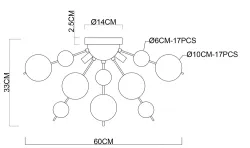 Потолочная люстра Arte Lamp MOLECULE