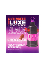 Презерватив Luxe Black Ultimate «Реактивный трезубец», черный, рельефный