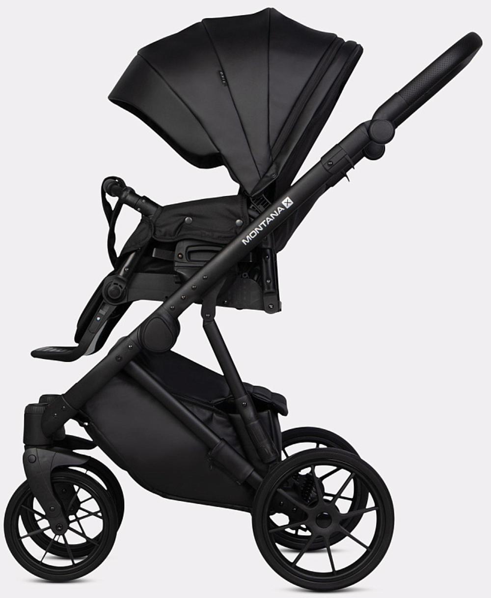 Детская коляска Riko Basic Montana X Ecco 2 в 1 12 Black (черный)