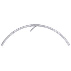 Ручка мебельная Арт Ринг левая Античное серебро