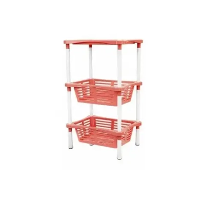 Этажерка Krita mix 3-х секц (коралл)