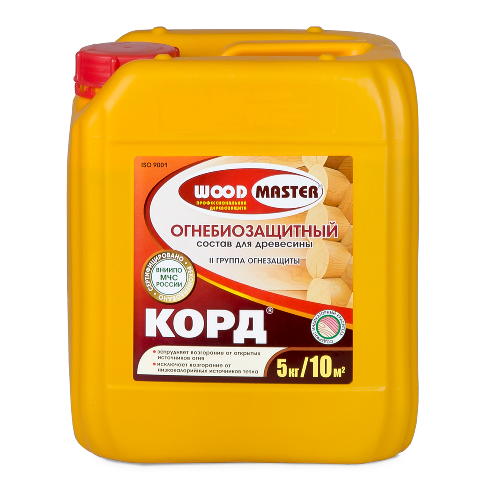 Огнебиозащитный состав WOODMASTER КОРД II группа 5кг