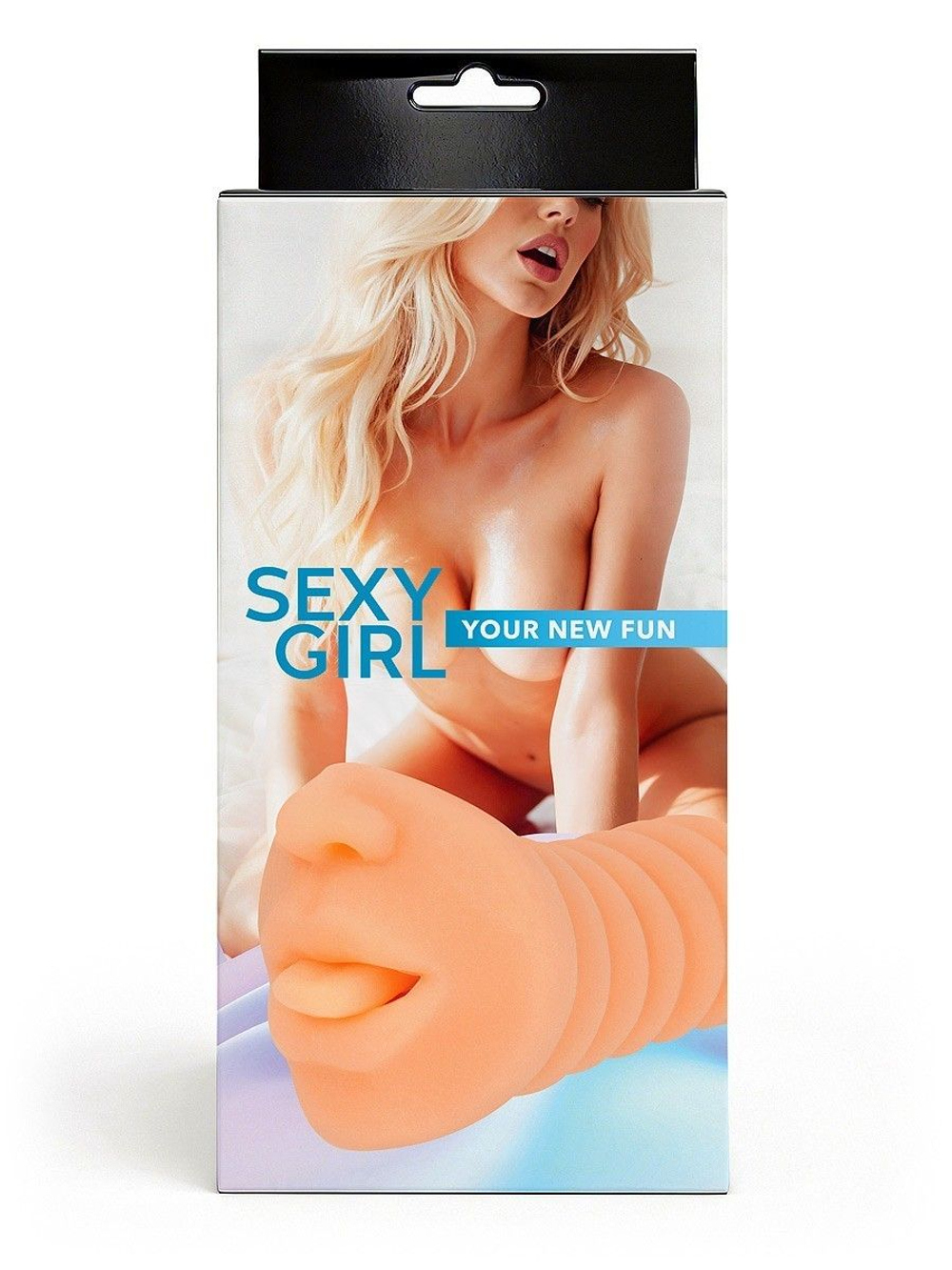 Телесный мастурбатор в виде сексуального ротика (Цвет: телесный)