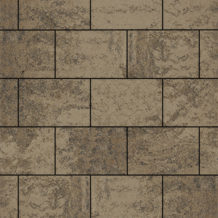 Тротуарная плитка ПРЯМОУГОЛЬНИК 300х200 мм - Листопад гладкий Старый замок