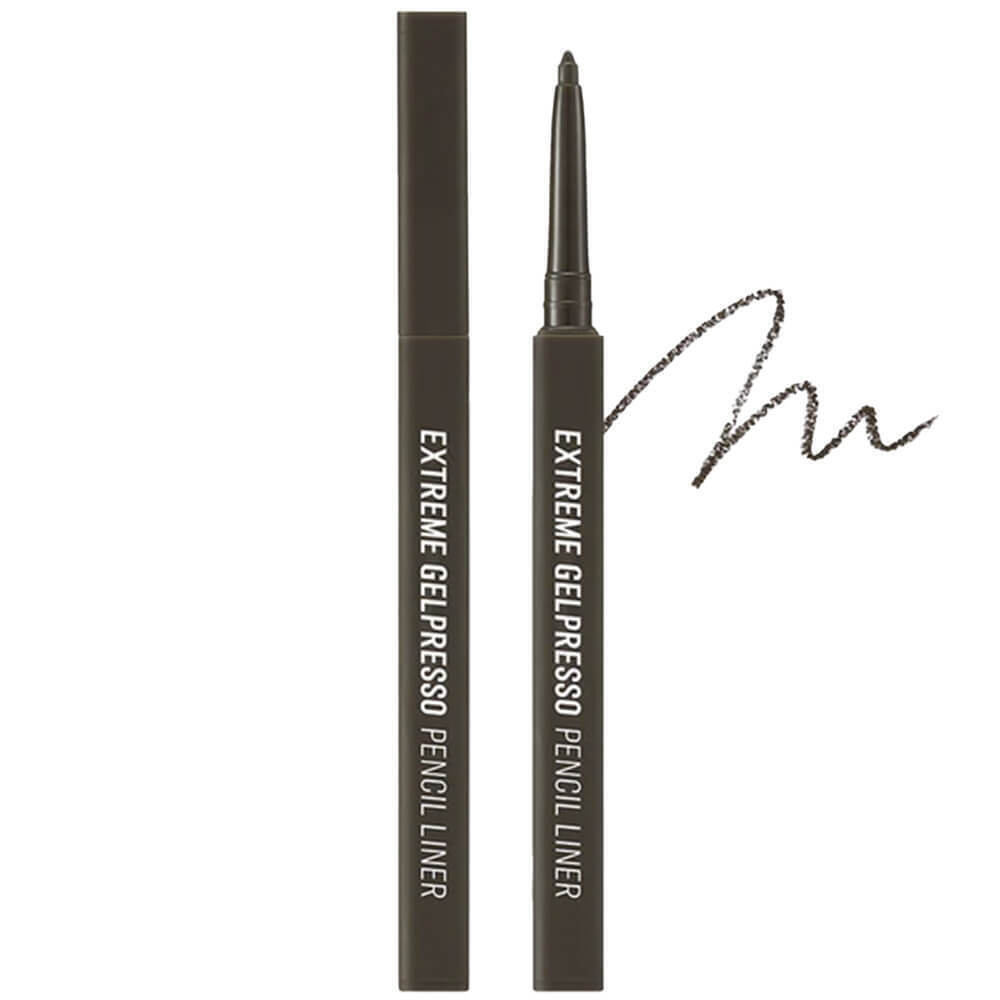 Водойстойкий карандаш-подводка для глаз CLIO Extreme Gelpresso Pencil Liner, 01 Black Brown