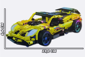 Конструктор Желтый спорткар 509 деталей