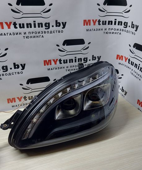 Передние фары daylight black для Mercedes S W220