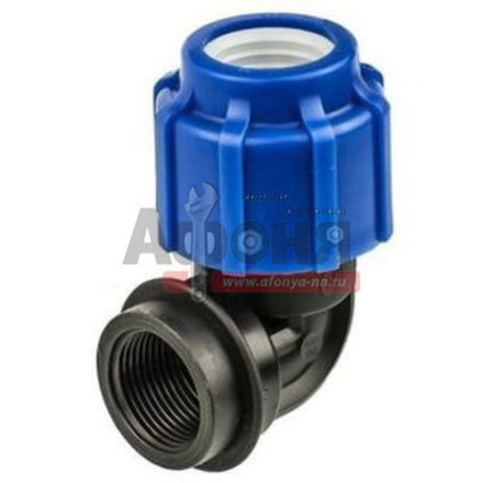 Отвод ПЭ с внутр. труб. резьбой 40х1 1/2" (обж.) ТПК-АКВА