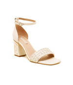 Кожаные босоножки на каблуке violet Liu Jo - кремовый(SA4127 PX460)