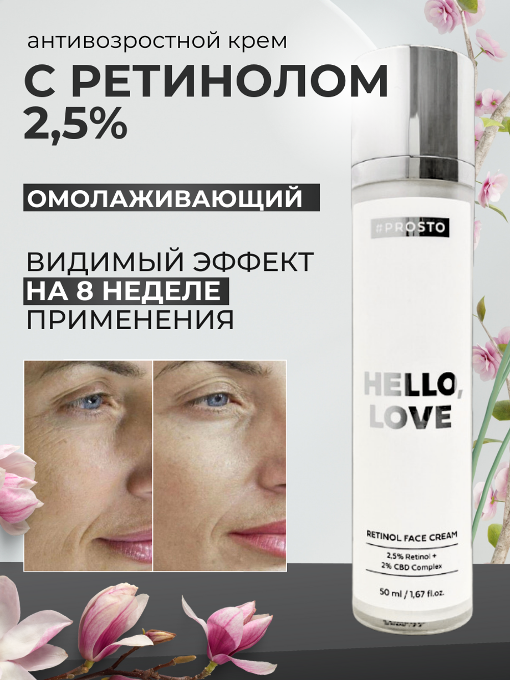 Интенсивный омолаживающий крем с ретинолом