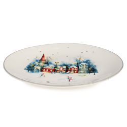 БЛЮДО ОВАЛЬНОЕ AGNESS "С НОВЫМ ГОДОМ!" 31,5*25,5*3 СМ