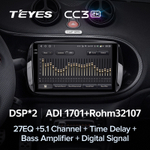 Teyes CC3 2K 9"для Mercedes Benz Smart Fortwo 3 2014-2020