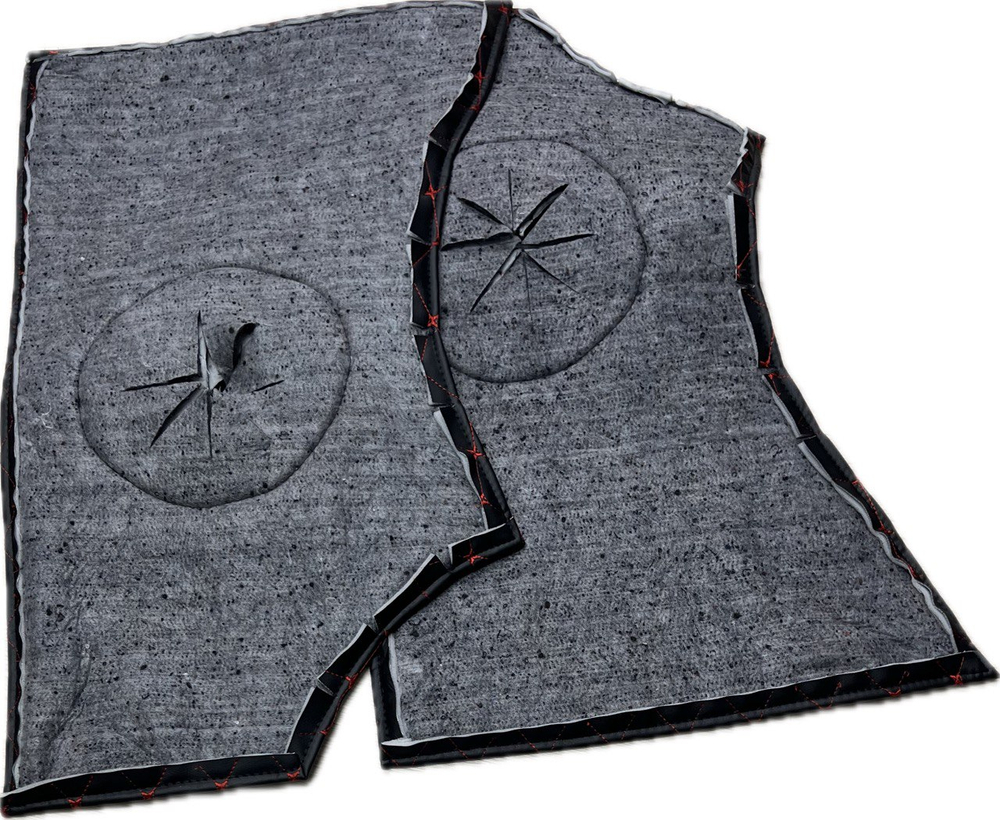 Утеплитель под фары внутр. УАЗ 452 Буханка, 2206, 3303 (красная нить Рубин)