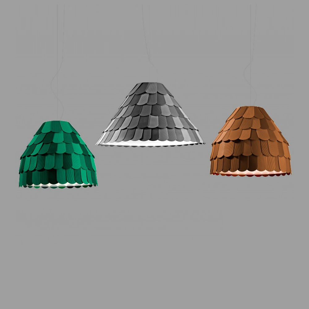 Pendant design lamp  Roofer F12 A01 by Benjamin Hubert (Grey)