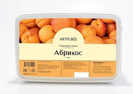 Пюре фруктовое АБРИКОС 10% сахара, 1 кг ARTPUREE