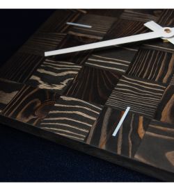 Салют SLT- 21 Часы настенные «CHESS BLACK WOOD»