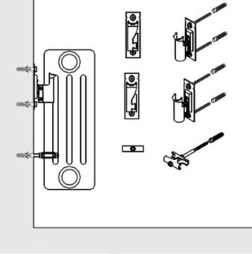 Комплект фиксированных кронштейнов Arbonia ZB0252 RAL 9016