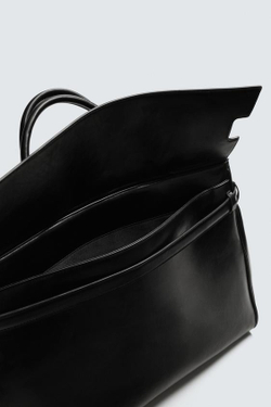 ZARA СУМКА БОЛЬШОГО РАЗМЕРА, ЧЕРНЫЙ