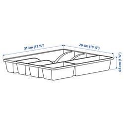 СМАСКЕР SMАCKER Лоток для приборов 31x26 см, антрацит